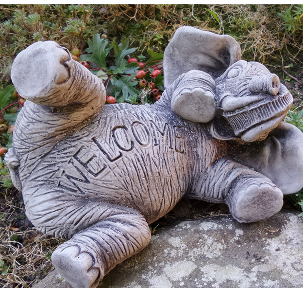 Garden Ornaments by Onefold Elephant Stone Garden Statue & Reviews Wayfair.co.uk